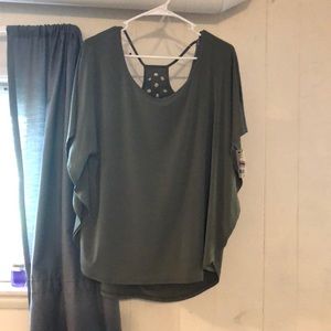 Ladies Olive Green Blouse